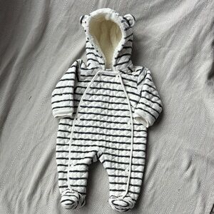 Nordstrom Striped Quilted Baby Footie
